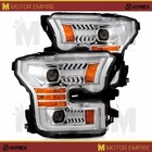 Halogen Projector Headlights Lamps 15-17 Ford F150 Chrome With Converter New. Price: $580.00.