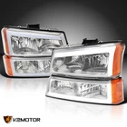 Fits 2003-2007 Chevy Silverado 1500 02-06 Avalanche Led Tube Headlights+bumper New. Price: $94.41.