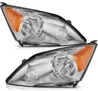 Pair/set Chrome Amber Headlights Assembly For Honda Crv Cr-v 2.4L L4 2007-2011 New. Price: $97.99.