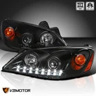 Black Fits 2005-2010 Pontiac G6 Projector Headlights Led Strip Lamps Pair 05-10 New. Price: $151.41.