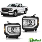 For 2016-2018 Gmc Sierra 1500 Hid/xenon Led Drl Projector Headlights Left+right New. Price: $237.99.
