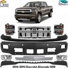 Front Bumper Paintable & Headlight Kit For 2014-2015 Chevrolet Silverado 1500 New. Price: $950.00.