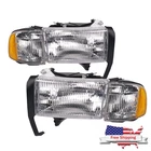 For 1994-2002 Dodge Ram 1500 2500 3500 Left&right Side Chrome Headlight Headlamp New. Price: $42.55.