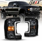 Pair 2017-2019 Headlights Smoke Ford F250 F350 F450 Super Duty Front Lamps New. Price: $221.99.