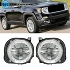 Lh+rh Headlights For 2015-2018 Jeep Renegade Halogen Chrome Housing Projector New. Price: $70.87.