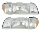 1987-1993 Mustang Stock Headlights 6 Piece Set Amber Sides- Sae/dot Approved New. Price: $159.95.