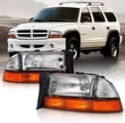 For 1997-2004 Dodge Dakota Durango Chrome Clear Headlights Lamps Left+right New. Price: $169.37.