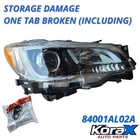 2015-2017 Subaru Legacy Composite Headlight. Lamp Head, Right New Oem 84001AL02A. Price: $172.68.