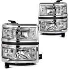 Headlights Assembly Left Right Fits Chevrolet Silverado 1500 2014 2015 Chrome New. Price: $144.06.