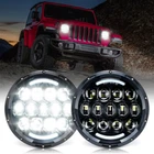 7" Led Headlights For Jeep Wrangler Jk Tj Lj 105W Dot Approved Drl High Low Beam New. Price: $107.99.