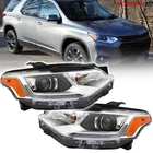 Left+right Headlight For Chevrolet Traverse 2018-21 Hid/xenon With Led Drl Pair New. Price: $126.29.