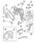 Genuine Mopar Headlamp Panel Support Left 4580547 New. Price: $47.49.