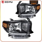 Headlight Assembly For 2014-2021 Toyota Tundra Black Housing Left+right Pair New. Price: $125.99.