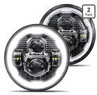 Hwstar X7 7" Round Led Headlights 6500K Dot Approved IP67 For Jeep Wrangler Jk New. Price: $75.00.