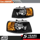Headlight Assembly Fit 2003-2006 Ford Expedition Halogen Black Housing Set New. Price: $86.99.