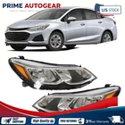 Pair For 2016-2019 Chevy Cruze With Bulbs Chrome Left+ Right Halogen Headlights New. Price: $133.36.