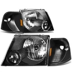 Fit 2002-2005 Ford Explorer Pair Black Housing Amber Corner Headlight/lamp Set New. Price: $90.14.