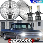 Fit 1967-1972 Chevy C10 Pair Inch Led Headlight Round Dot Approved Hi/low Beam New. Price: $62.99.