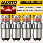 Auxito 23-LED 1157 Brake/stop Tail Light Bulb Lamp Bright Red Replacement 4PCS New. Price: $20.89.
