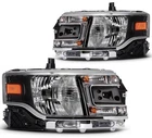 Pair Halogen Headlights Assembly 2015-2019 Ford Flex 3.5L Black Headlamp New. Price: $259.99.