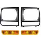 For 1997-2001 Jeep Cherokee Xj Headlight Lamp Bezel Black Parking Marker New. Price: $66.60.