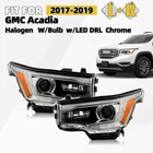 For 2017 2018 2019 Gmc Acadia W/led Drl Chrome Halogen Headlight Left+right Pair New. Price: $262.00.