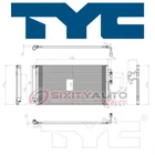 Tyc Ac Condenser For 2014-2016 Bmw 328I Gt Xdrive Air Conditioning Vw New. Price: $107.78.