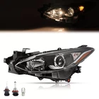 Driver Side Black Halogen Projector Headlight Headlamp For Mazda 3 2014-2016 New. Price: $70.58.