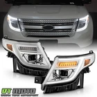 2011-2015 Ford Explorer Halogen Upgrade Chrome Led Sequentail Headlights New. Price: $358.99.