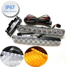 Driving Fog Lamp Drl 9 Led Switchback Turn Signal Daytime Running Light To New. Price: $65.00.