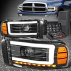 For 02-05 Dodge Ram Led Drl Black Amber Projector Headlight Lamps+tool Set New. Price: $184.88.