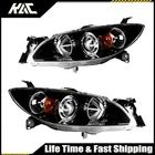2PCS Front Headlight Assemblies For 2004-2009 Mazda Sedan 2.0/2.3L Amber Black New. Price: $105.99.