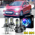 For Hyundai Grand I10 2015 2016 9003 H4 & 881 Led Headlight Foglight Bulbs 6000K New. Price: $39.99.