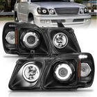 Anzo 111170 Black Clear Lens Projector Headlights With Led For 98-07 Lexus LX470 New. Price: $293.62.