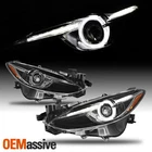 For 2014-2016 Mazda 3 Upgrade Led Halo Rim Projector Black Headlights Pair New. Price: $285.99.