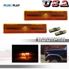 Pair Amber Front Side Marker Lights W/ Led Bulbs Set 80-86 Ford Bronco Truck New. Price: $22.99.