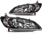 Pair Left Right Headlights Assembly For 2004-2005 Honda Civic 1.7L 33101S5AA51 New. Price: $89.00.
