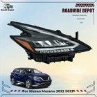 Right Side Headlight For Nissan Murano 2022 2023 Clear Lens Black Housing Led New. Price: $273.35.