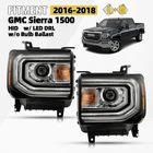 Pair Headlights For 2016-2018 Gmc Sierra 1500 Hid/xenon W/ Led Drl Projector New. Price: $218.00.