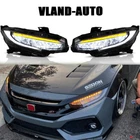 Vland Led Headlights W/sequential Turn For 2016-2021 Honda Civic 10TH Gen New. Price: $284.99.