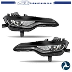 For Chevy Camaro 1SS 2SS Rs 2019 21-2024 Lh+rh Headlight Black Led Clear New. Price: $329.82.