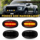 Smoked Led Front Fender Flare Side Marker Light 17-20 Ford F150 Raptor Svt New. Price: $23.74.