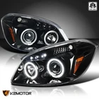Jet Black Fits 2005-2010 Chevy Cobalt 07-09 Pontiac G5 Halo Projector Headlights New. Price: $144.38.
