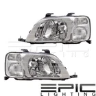Headlights Headlamps For 1997-2001 Honda Cr-v Pair Left Right Set New. Price: $108.78.