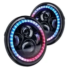 For Chevy Ii 62-66 7" Round Black Halo Projector Led Headlights New. Price: $221.32.