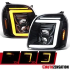 Fit 2007-2014 Gmc Yukon Xl Slick Black Led Bar Projector Headlights Sequential New. Price: $299.99.