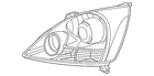 Genuine Lexus Composite Headlamp 81130-6A240 New. Price: $454.80.
