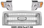 Front Grille Assembly Chrome & Headlight Kit 2009-2014 Ford F-150 New. Price: $390.00.
