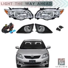 Pair For 2009-2010 Toyota Corolla Halogen Headlight Amber Corner&fog Lights Kits New. Price: $72.74.