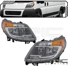 Pair Lh Rh Black Headlights W/ Drl Fits Dodge 14-22 Ram Promaster Cargo Van New. Price: $276.42.